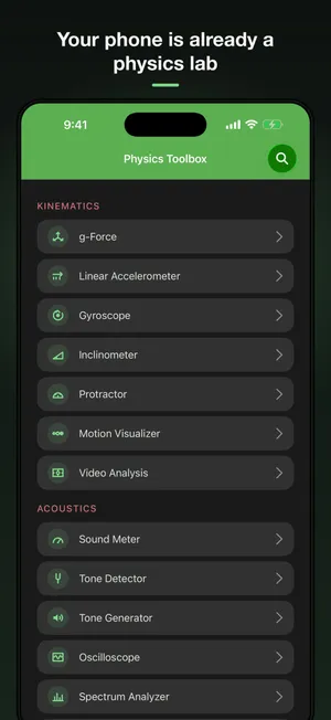 Physics Toolbox Sensor Suite screenshot